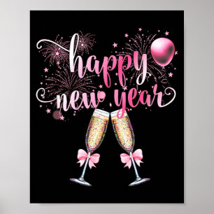 Poster Feliz Ano Novo 2026, Presente Engraçado Fofo Homen