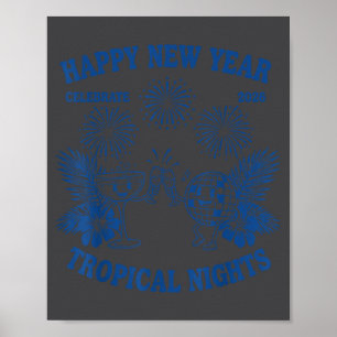 Poster Feliz Ano Novo Trocal Nights Celebração de 2026
