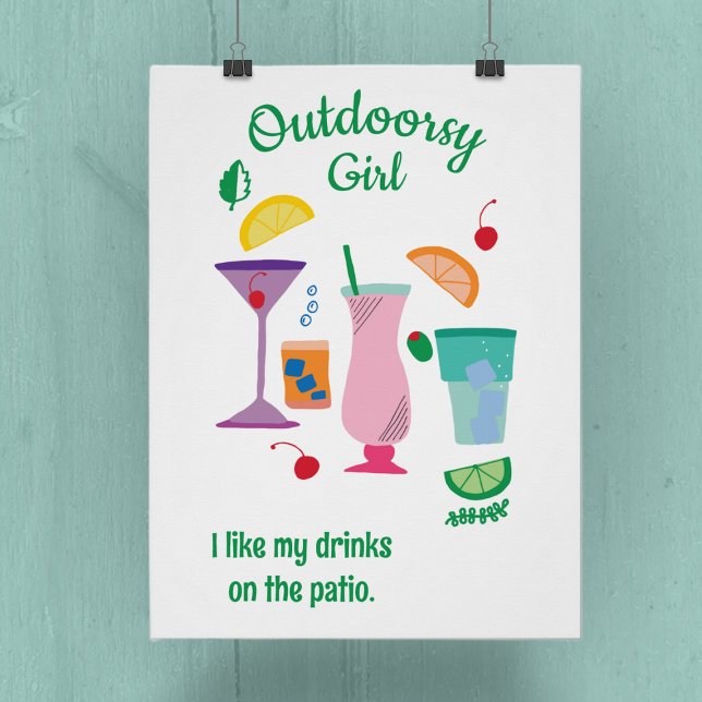 Pôster Feliz Camper Glampers Cocktails (Criador carregado)