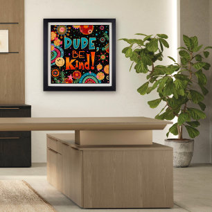 Poster Feliz Cara Divertido, Seja Uma Escola Inspiradora