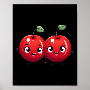 Poster Feliz Casal Vermelho Dançarino das Cerejas Furiosa