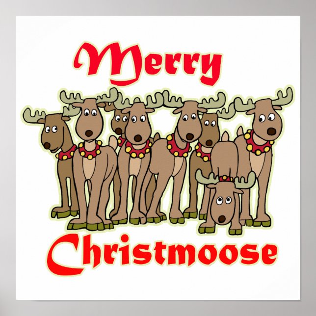 Poster Feliz Christmoose (Frente)