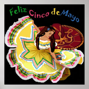 Pôster Feliz Cinco de Mayo Print