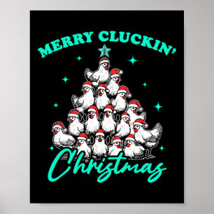 Poster Feliz Cluckin' Christmas