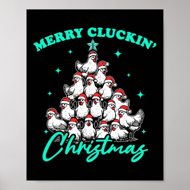 Poster Feliz Cluckin' Christmas (Frente)