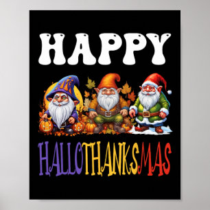 Poster Feliz Cristo de Ação de Graças de Halloween de Hal