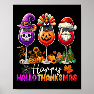 Poster Feliz Cristo de Ação de Graças de Halloween de Hal