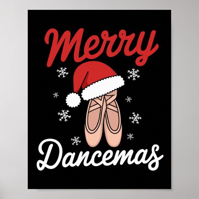 Poster Feliz Dancemas Byllet Dancer Professor Natal Dan (Frente)
