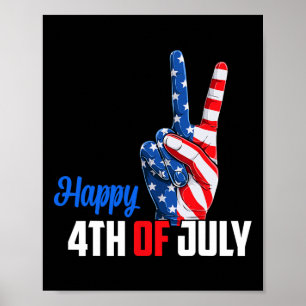 Poster Feliz Dia 4 De Julho Da Independência Da Paz Améri
