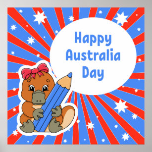 Poster Feliz Dia da Austrália