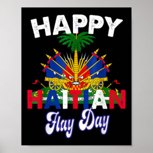 Poster Feliz Dia da Bandeira do Haiti Orgulho do Haiti 18
