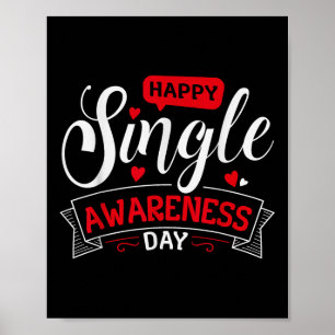 Poster Feliz Dia da Consciência do Solteiro - namorados E