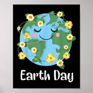 Poster Feliz Dia da Terra 2025 Crianças Cute Earth Day To