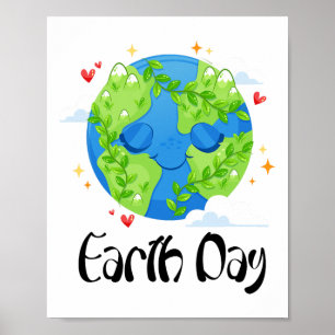 Poster Feliz Dia da Terra Camisa Homens do Dia da Terra B