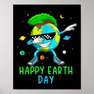 Poster Feliz Dia da Terra Engraçado Dia da Terra Crianças