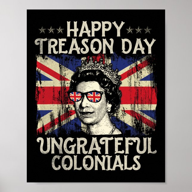 Poster Feliz Dia da Traição Ingrata Colonias Engraçadas 4 (Frente)