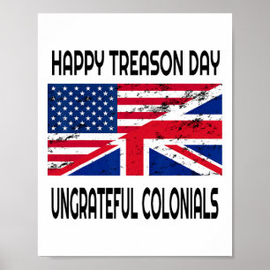 Poster Feliz Dia da Traição Ingrata Colonias Engraçadas A