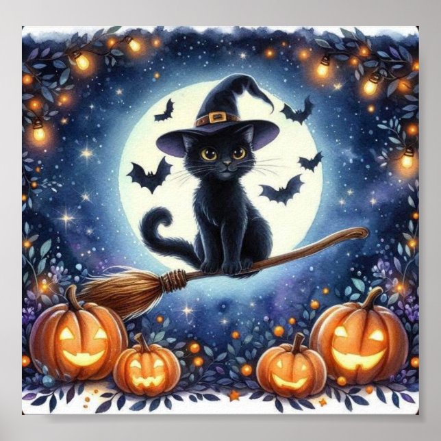 Poster Feliz Dia das Bruxas (Frente)