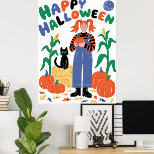 Poster Feliz Dia das Bruxas