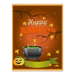 Pôster Feliz Dia das Bruxas