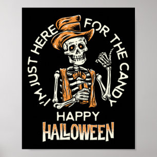 Poster Feliz Dia das Bruxas! Estou aqui para o doce engra