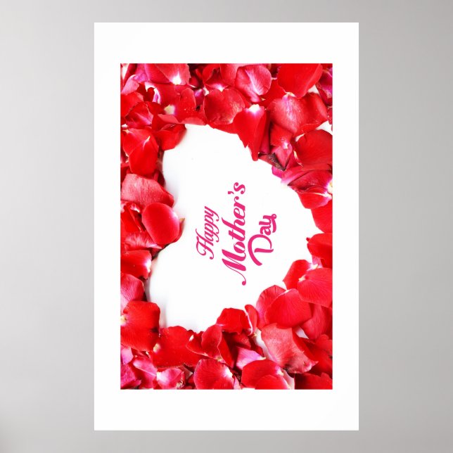 Poster Feliz Dia das Mães floral (Frente)