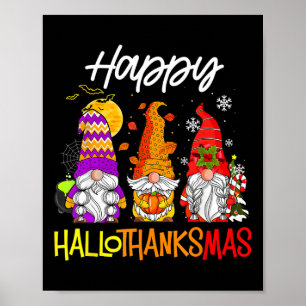 Poster Feliz Dia de Ação de Graças dos Gnomos de Hallotha