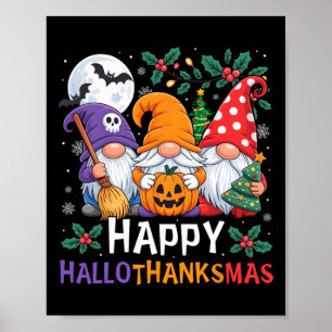Poster Feliz Dia de Ação de Graças dos Gnomos de Hallotha