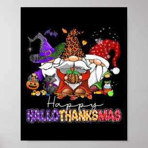 Poster Feliz Dia de Ação de Graças dos Gnomos de Hallotha