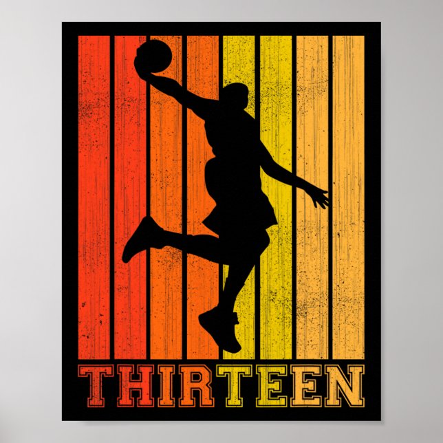 Poster Feliz Dia De Aniversário De 13 Para Rapazes Bysket (Frente)