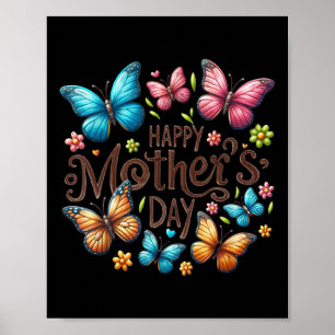 Poster Feliz dia de as mães 2025 - Fírcula Cute Para Mulh
