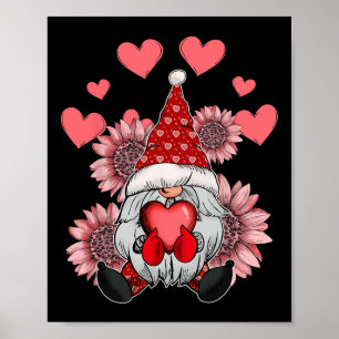 Poster Feliz dia de os namorados Gnomo Com Leopardo Giras