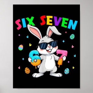 Poster Feliz dia de Páscoa 67 coelho seis sete engraçado