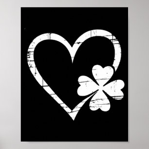 Poster Feliz dia de São Patrício vintage sortudo irlandês