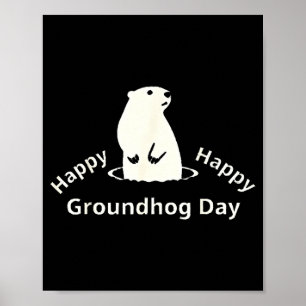 Poster Feliz Dia do Groundhog
