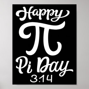 Poster Feliz Dia do Pi 3.14 Matemática