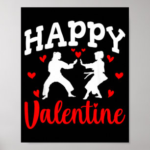 Poster Feliz Dia dos Namorados - Artes Marciais Taekwondo