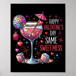 Poster Feliz Dia dos Namorados Mesma Bagunça Doce Coquete