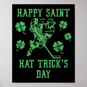 Poster Feliz Dia dos Truques do Chapéu de São Patrício En