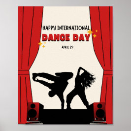 Poster Feliz Dia Internacional da Dança | Dia Mundial da