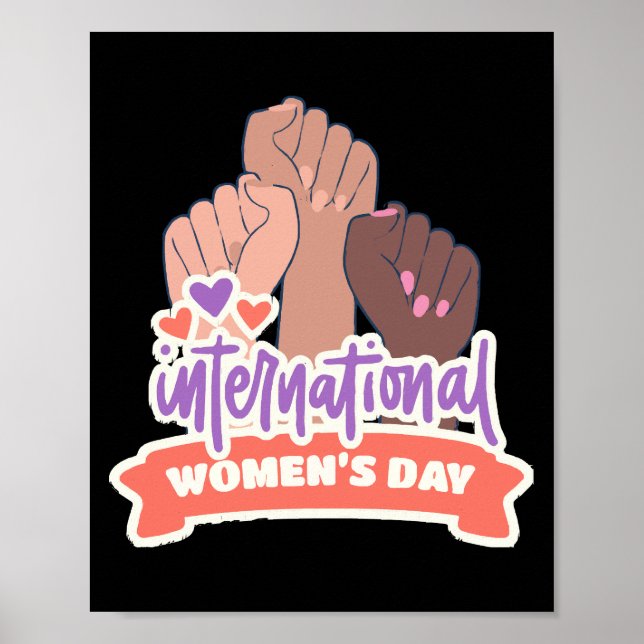 Poster Feliz Dia Internacional da Mulher (Frente)