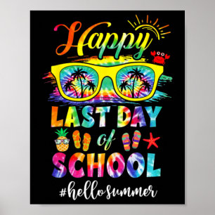 Poster Feliz Dia Passado Da Escola Alô Estudante De Verão