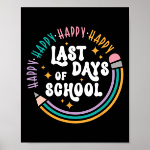 Poster Feliz Dia Passado De Professores Crianças No Últim