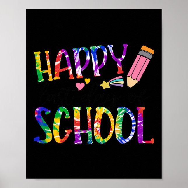 Poster Feliz Dia Passado De Professores De Graduação De T (Frente)