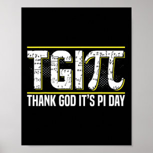 Poster Feliz Dia Pi 3.14 Dia Pi Celebração Obrigado Deus