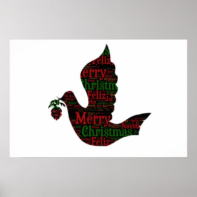 Poster Feliz Dove de Natal (Frente)
