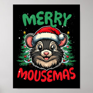 Poster Feliz Duckmas Engraçado Pato de Natal