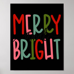 Poster Feliz E Feliz Natal Meninas Crianças