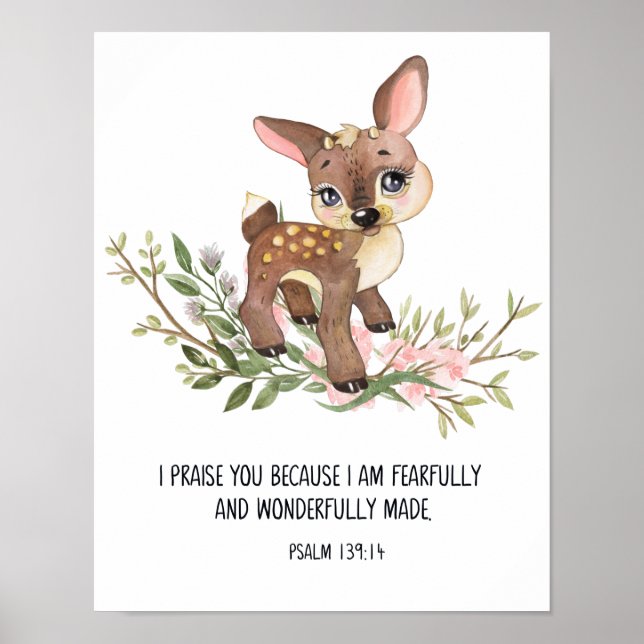 Poster Feliz E Maravilhoso, Salm 139:14 (Frente)