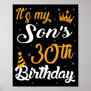Poster Feliz É o 30º Aniversário do Meu Filho 1995 30 Ano